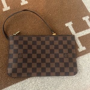 Louis Vuitton Damier Ebene Neverfull MM Pouch